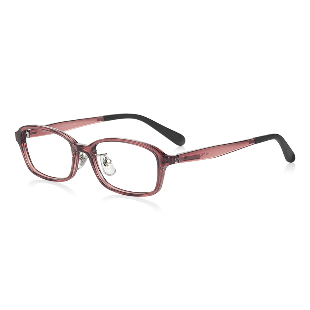 OWNDAYS | ESSENTIAL Red Full Rim Rectangle left side