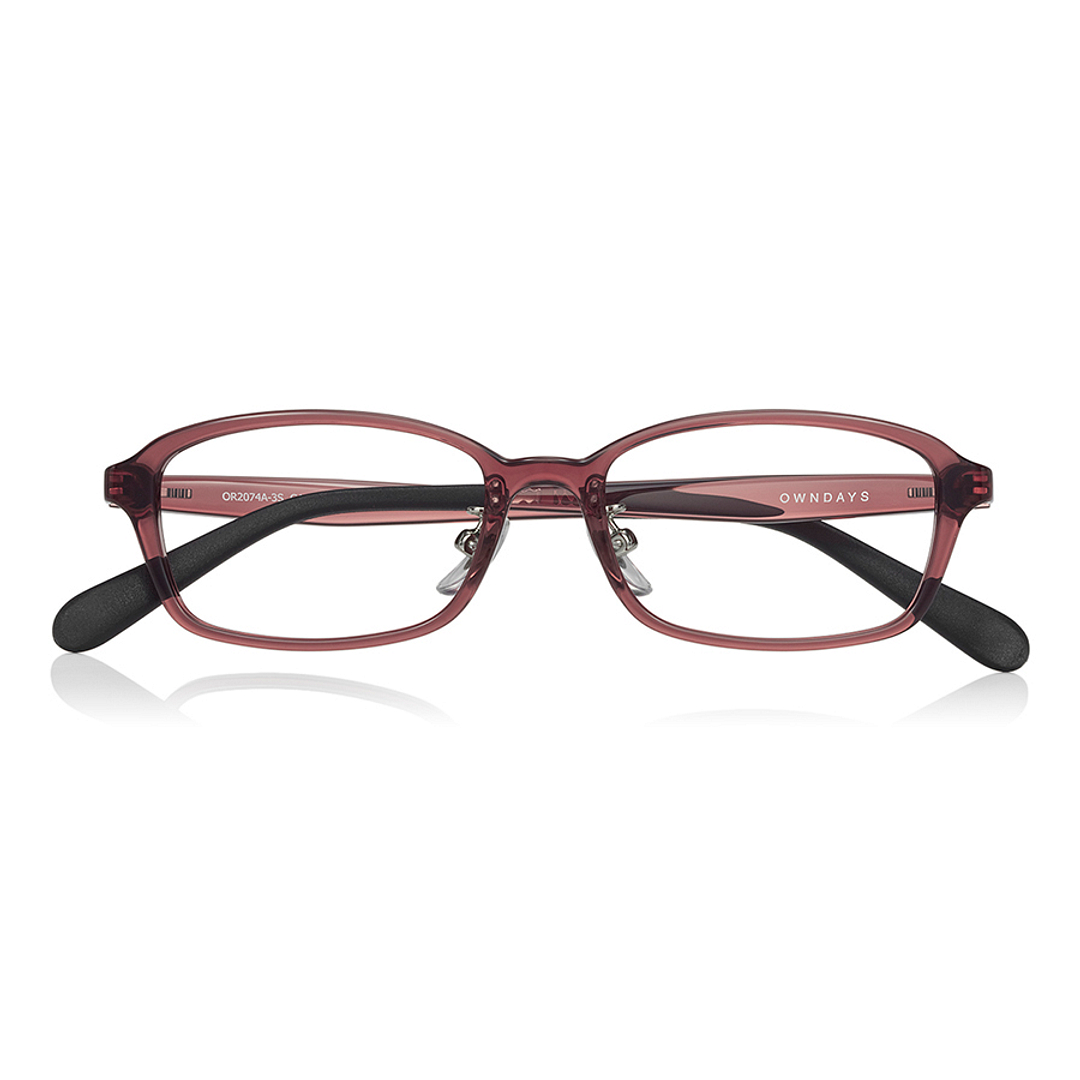 OWNDAYS | ESSENTIAL Red Full Rim Rectangle right side