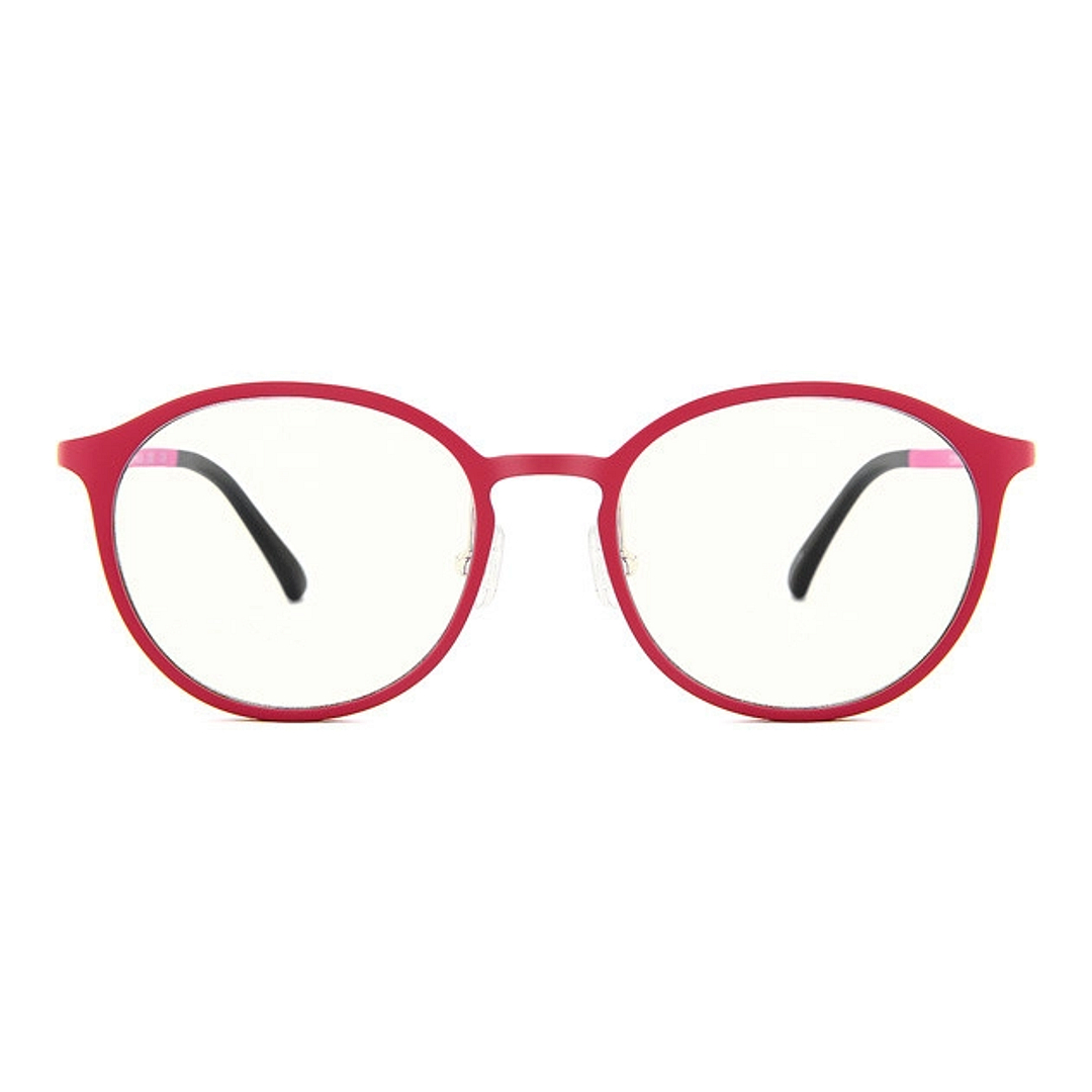 OWNDAYS PC Dark Pink Full Rim Round left side