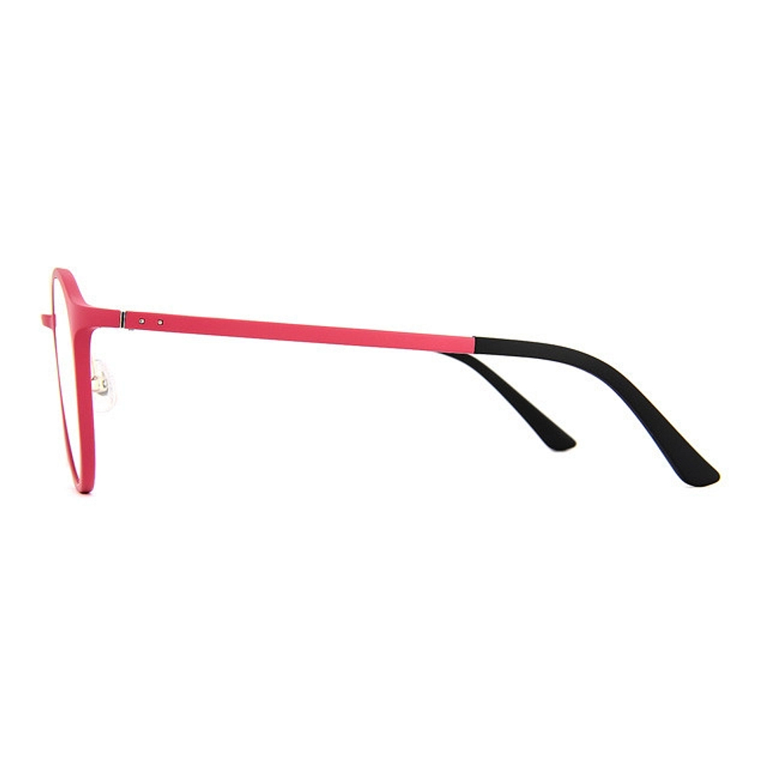 OWNDAYS PC Dark Pink Full Rim Round left side