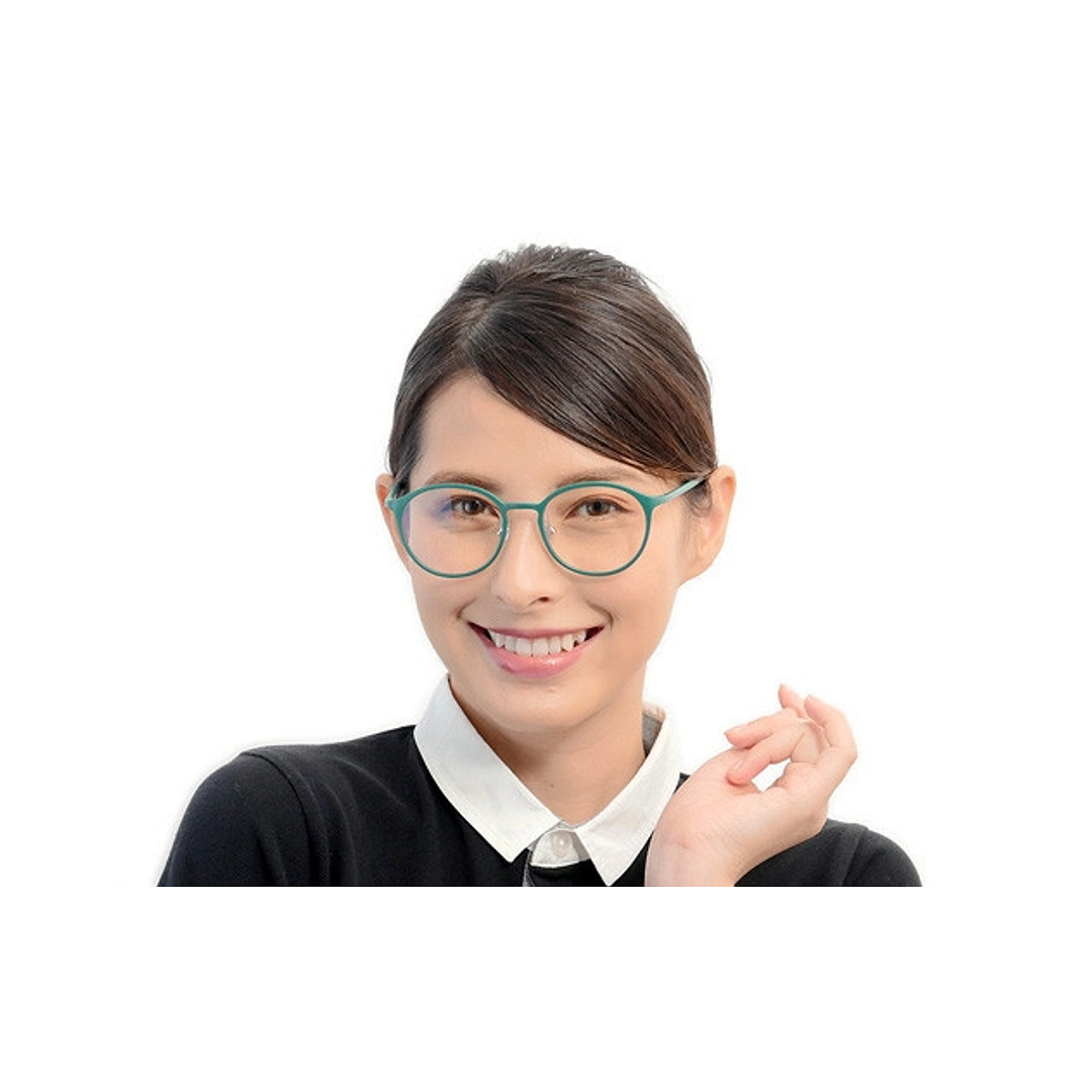 OWNDAYS PC Dark Pink Full Rim Round left side