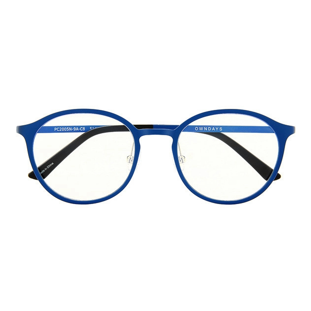OWNDAYS PC Blue Full Rim Round right side