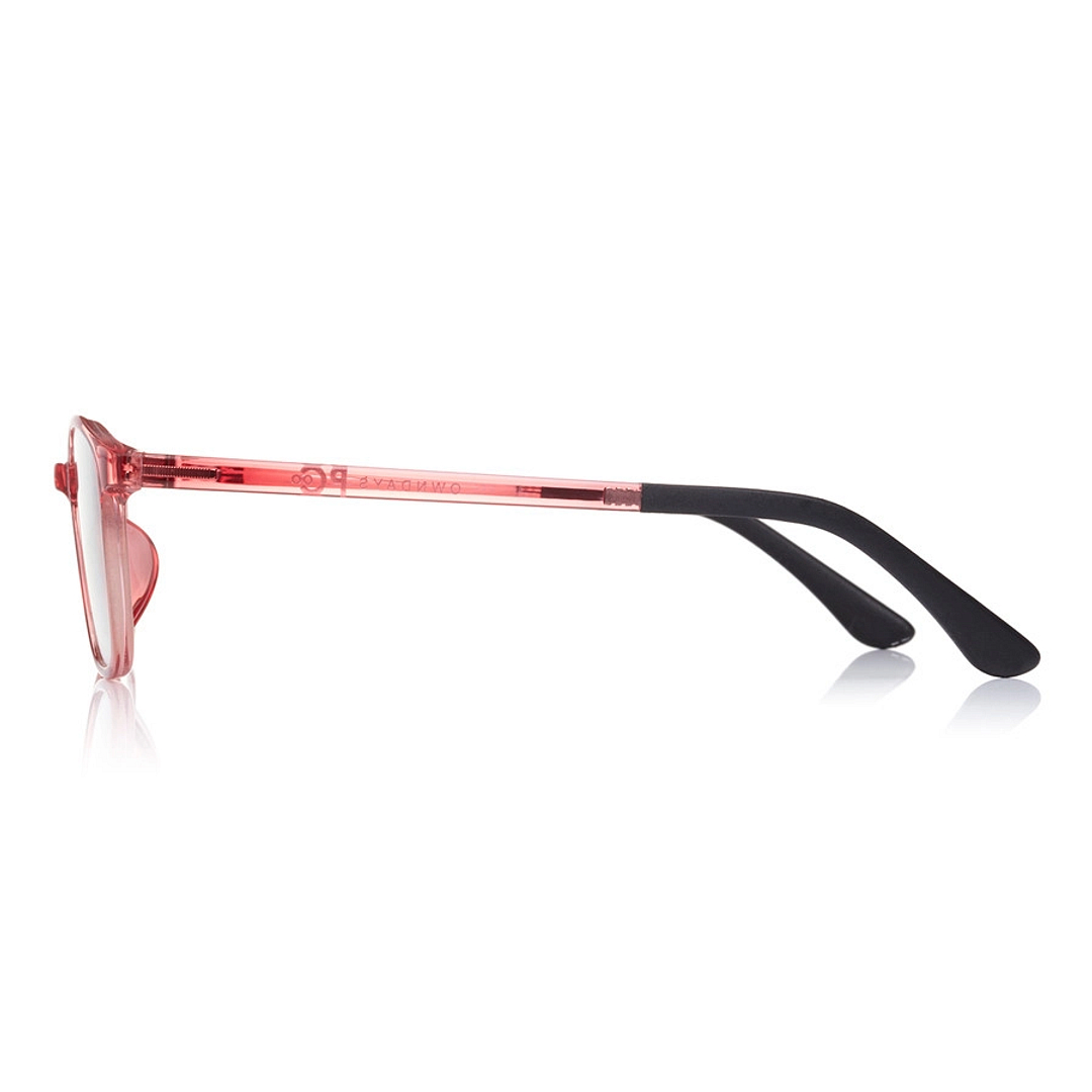 OWNDAYS PC Pink Full Rim Square left side