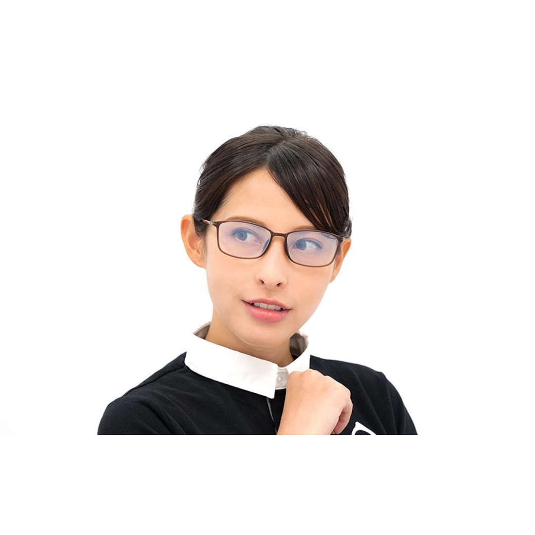 OWNDAYS PC Navy Full Rim Square left side