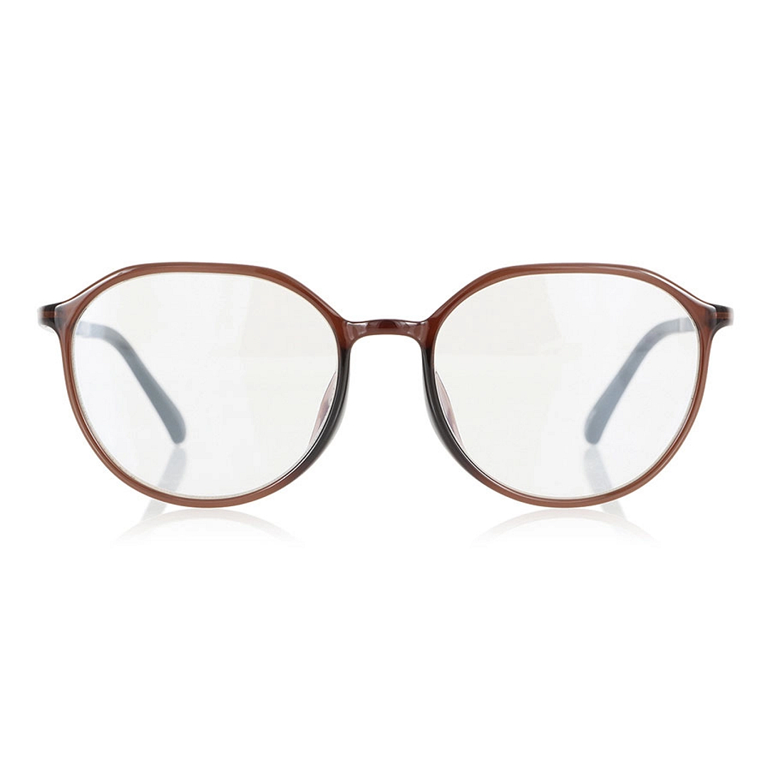 OWNDAYS PC Light Brown Full Rim Boston right side