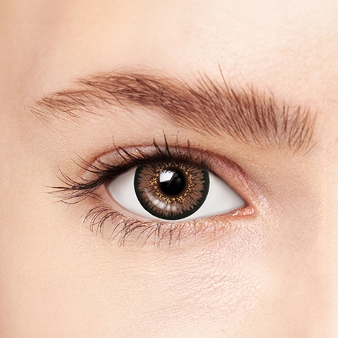 OWNDAYS Owndays Petal Monthly Choco Plano and Power 2 LP Contact Lens right side