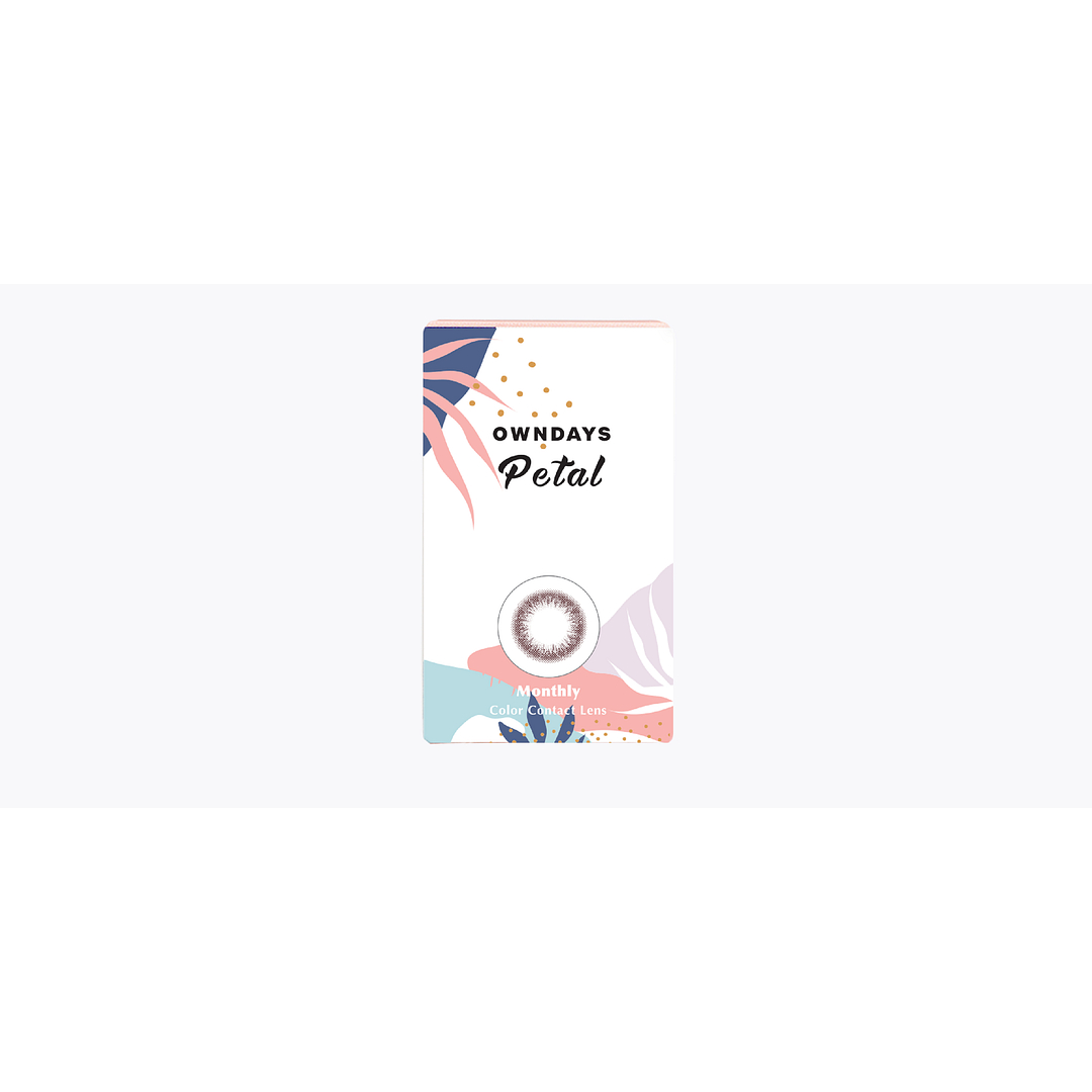 OWNDAYS Owndays Petal Monthly Grey Plano and Power 2 LP Contact Lens left side