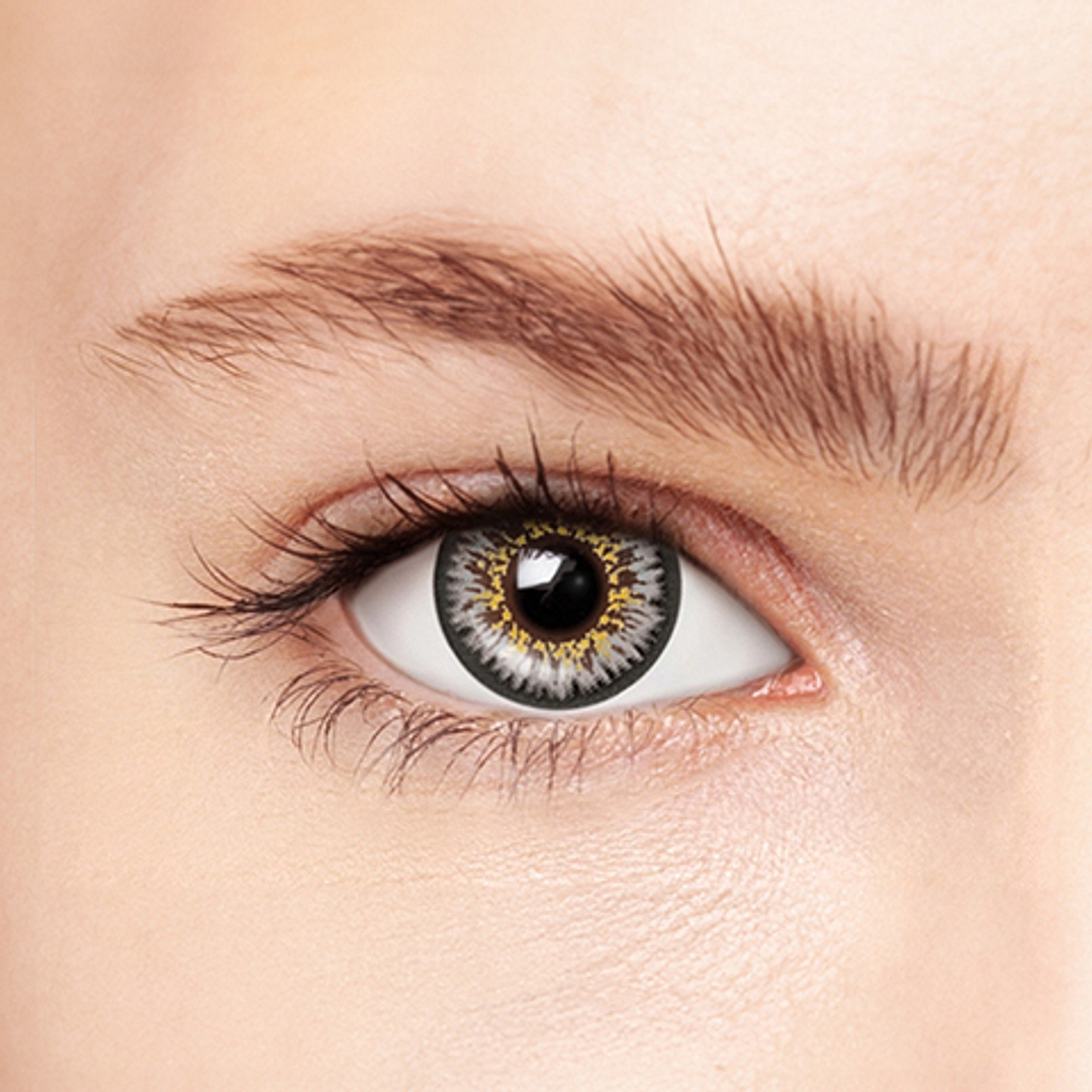OWNDAYS Owndays Petal Monthly Grey Plano and Power 2 LP Contact Lens right side