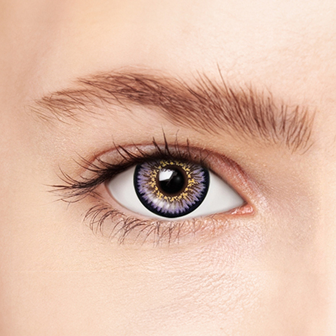 OWNDAYS Owndays Petal Monthly Violet Plano and Power 2 LP Contact Lens right side