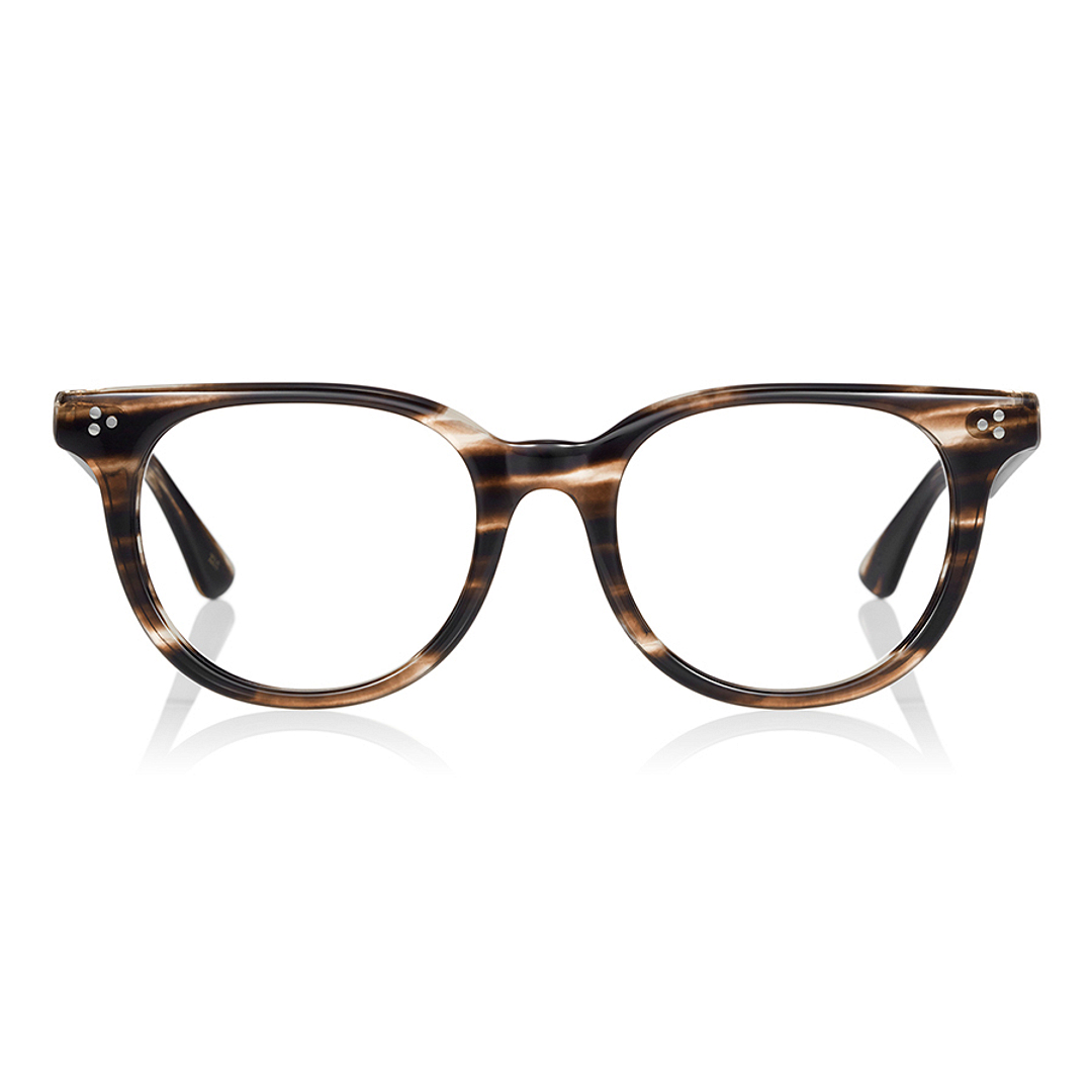 Senichisaku Light Brown Full Rim Boston right side