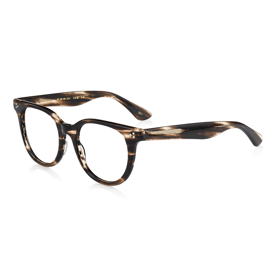 Senichisaku Light Brown Full Rim Boston left side