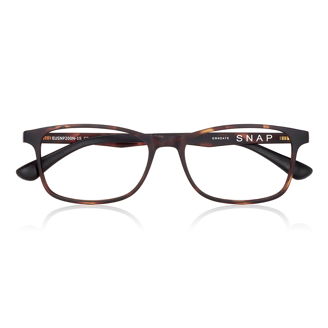 OWNDAYS | SUN Light Brown Full Rim Rectangle left side