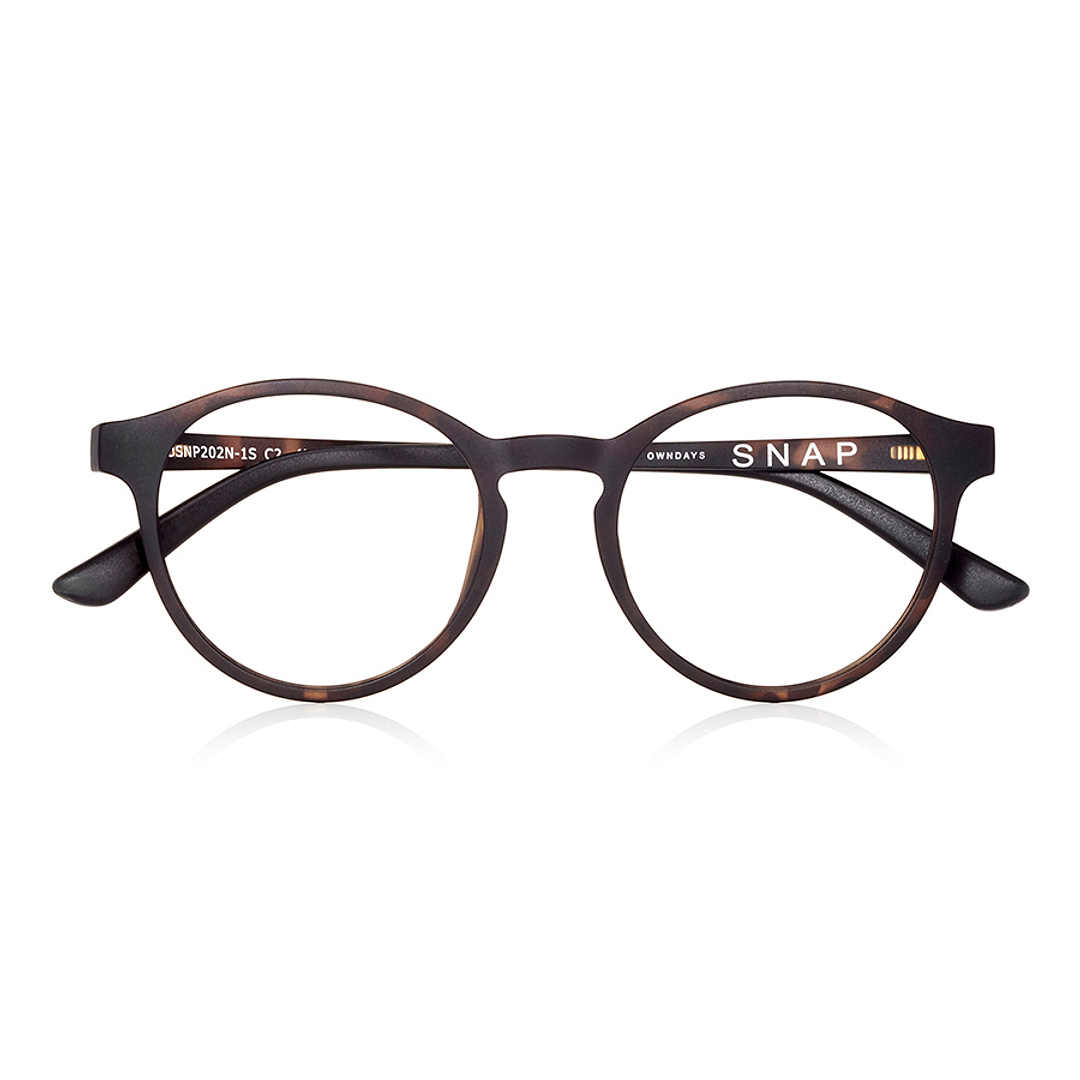 OWNDAYS | SUN Light Brown Full Rim Boston left side