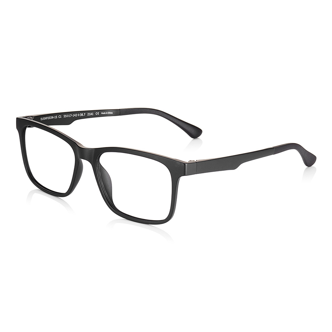 OWNDAYS | SUN Black Full Rim Rectangle left side