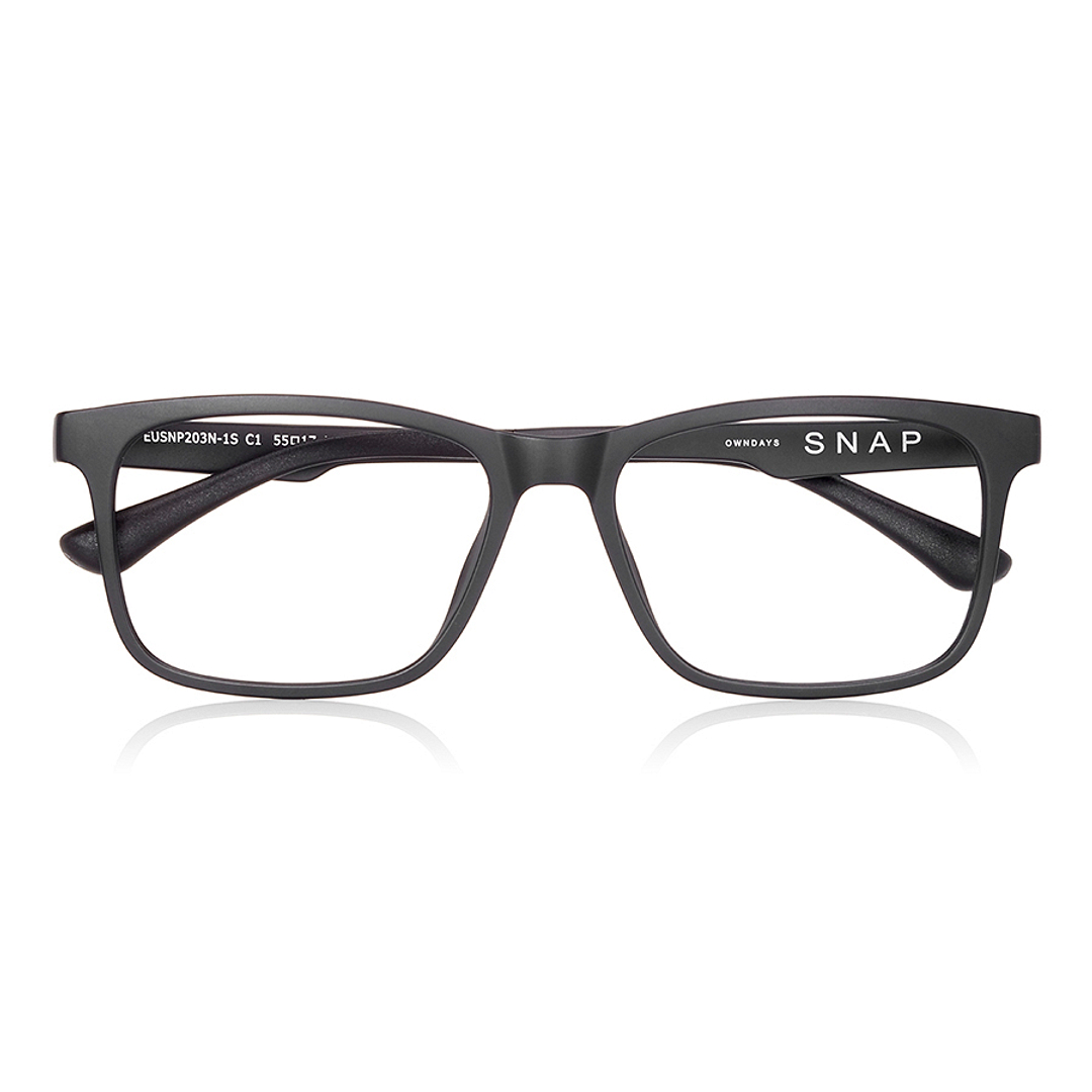 OWNDAYS | SUN Black Full Rim Rectangle left side