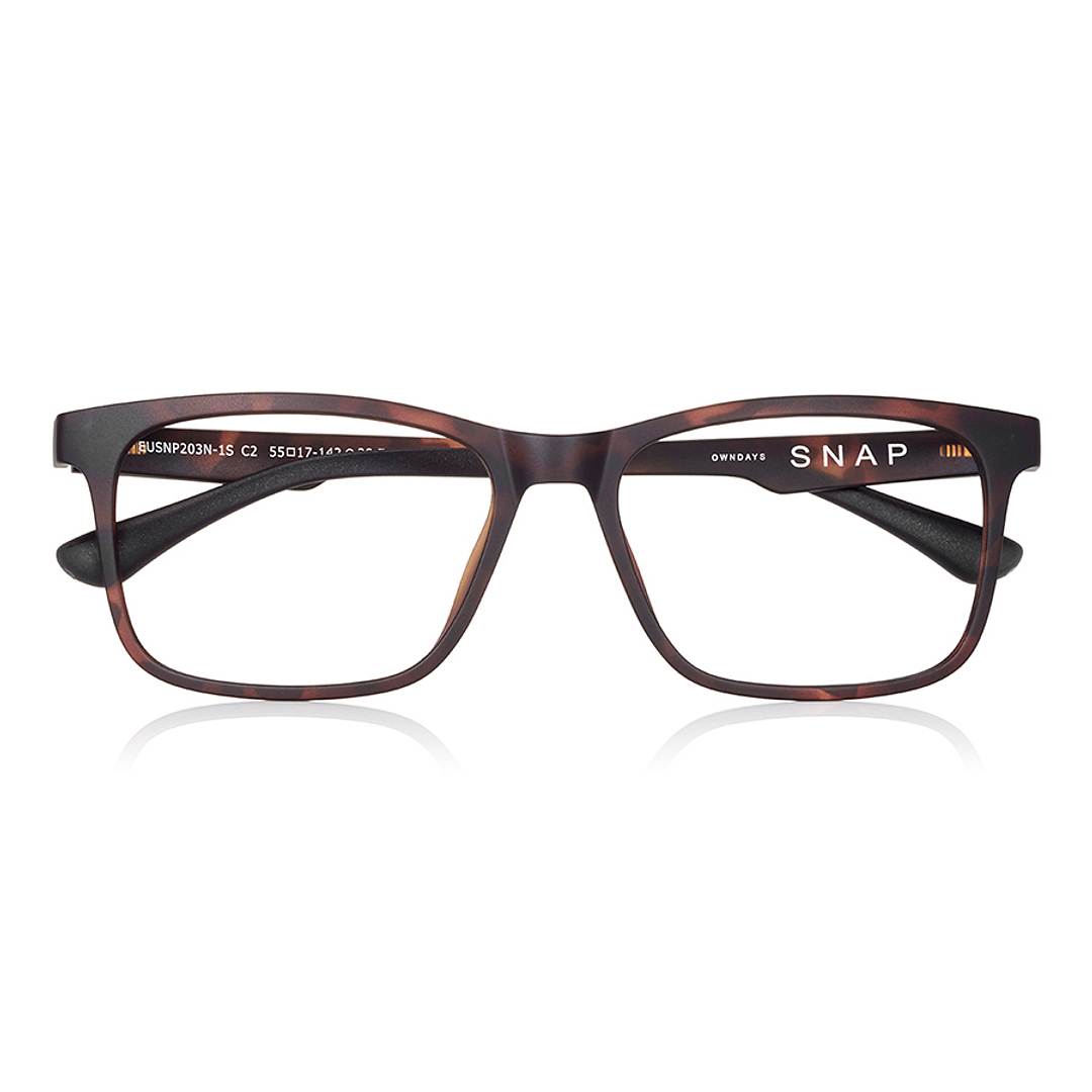 OWNDAYS | SUN Light Brown Full Rim Rectangle left side