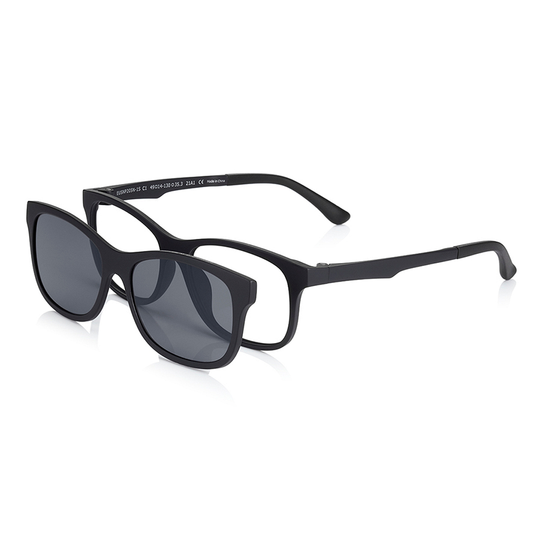 OWNDAYS | SUN Black Full Rim Square left side