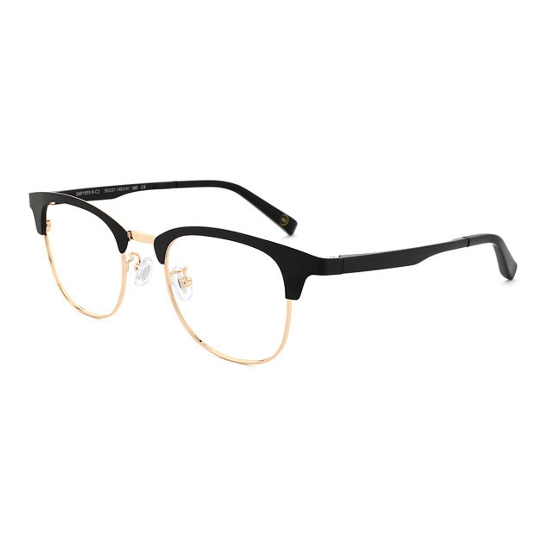 OWNDAYS | SUN Black Half Rim Browline left side