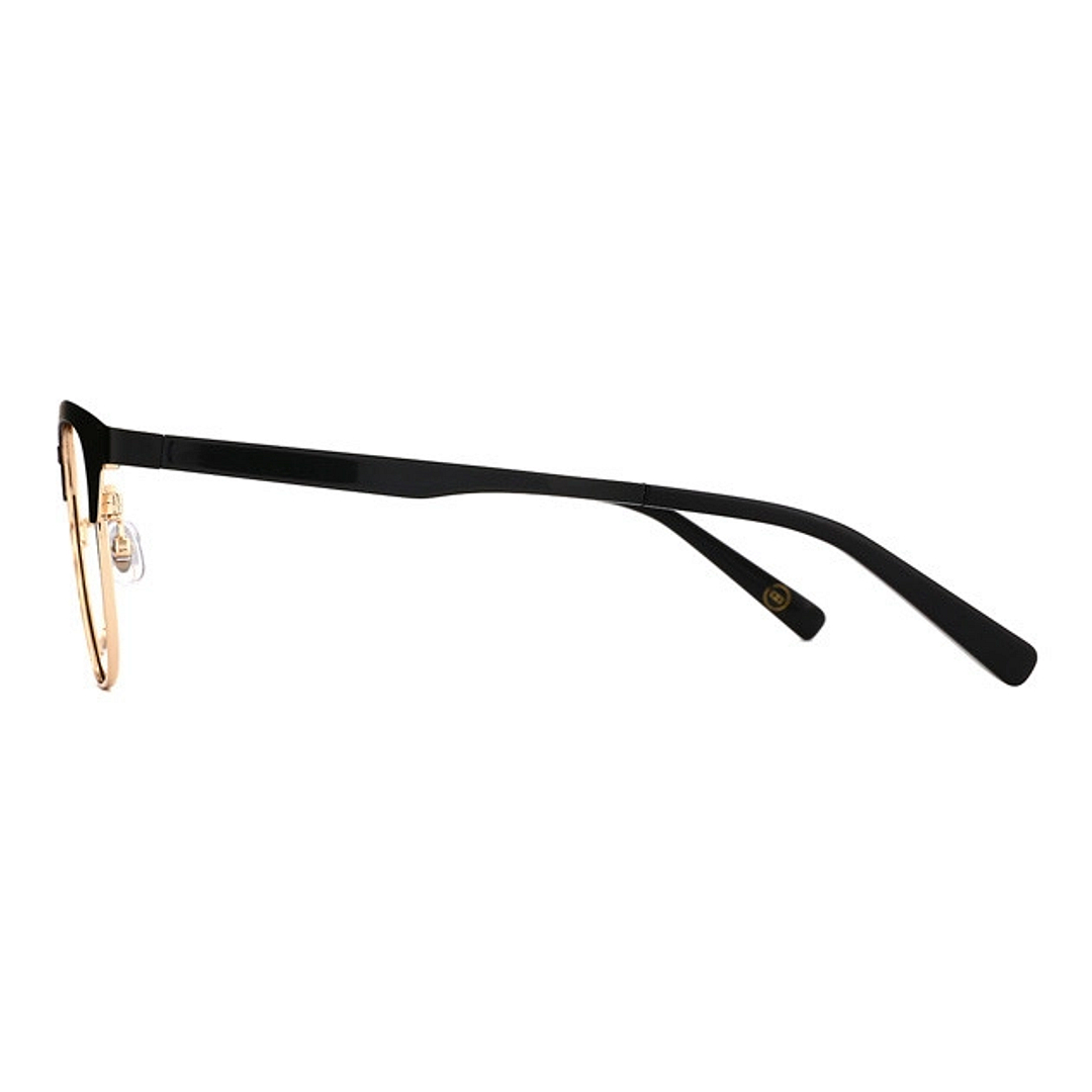 OWNDAYS | SUN Black Half Rim Browline left side