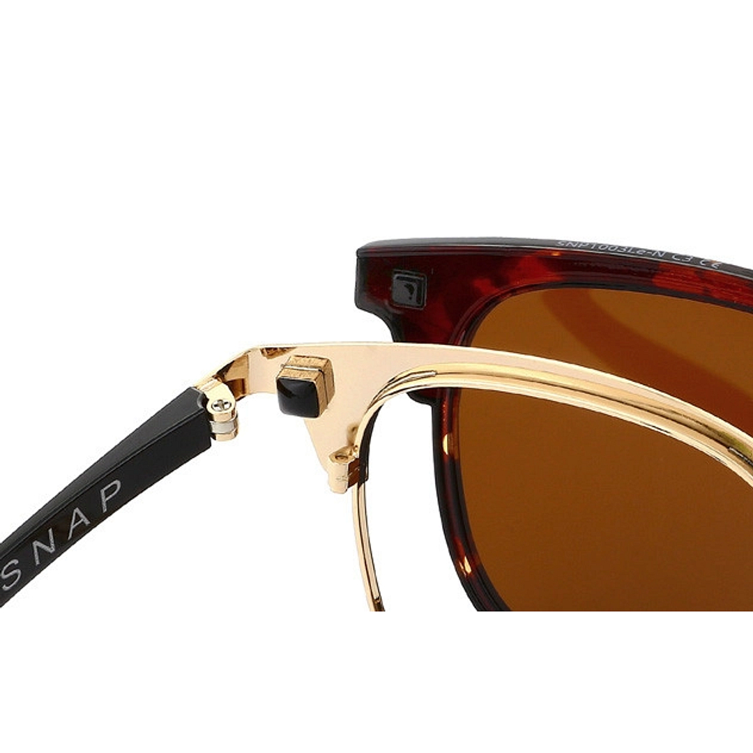 OWNDAYS | SUN Black Half Rim Browline left side