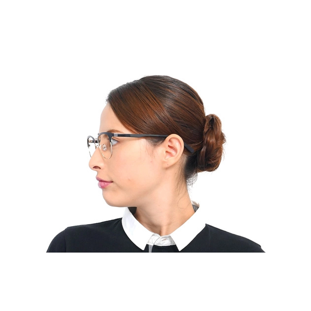 OWNDAYS | SUN Black Half Rim Browline left side