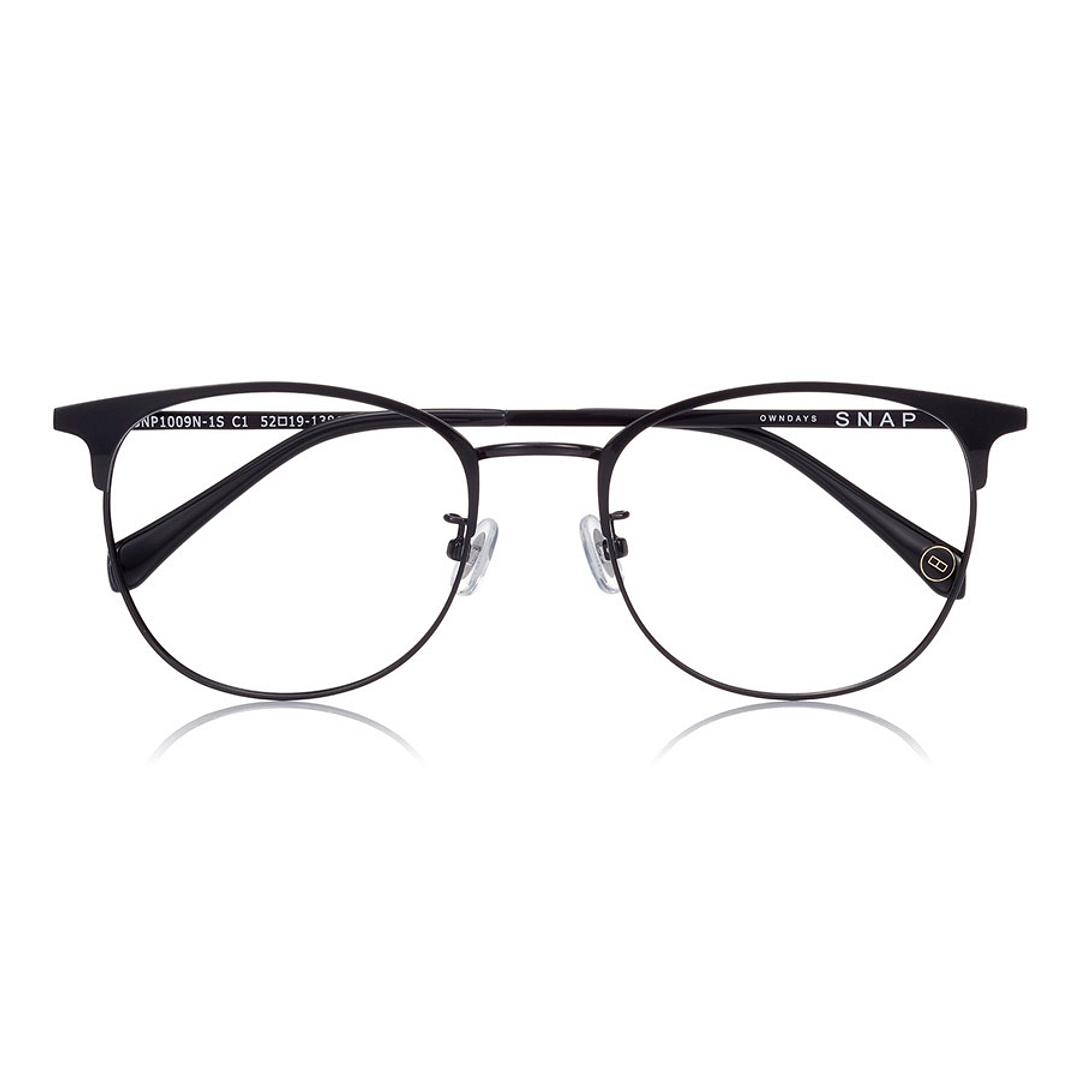 OWNDAYS | SUN Black Full Rim Wellington left side