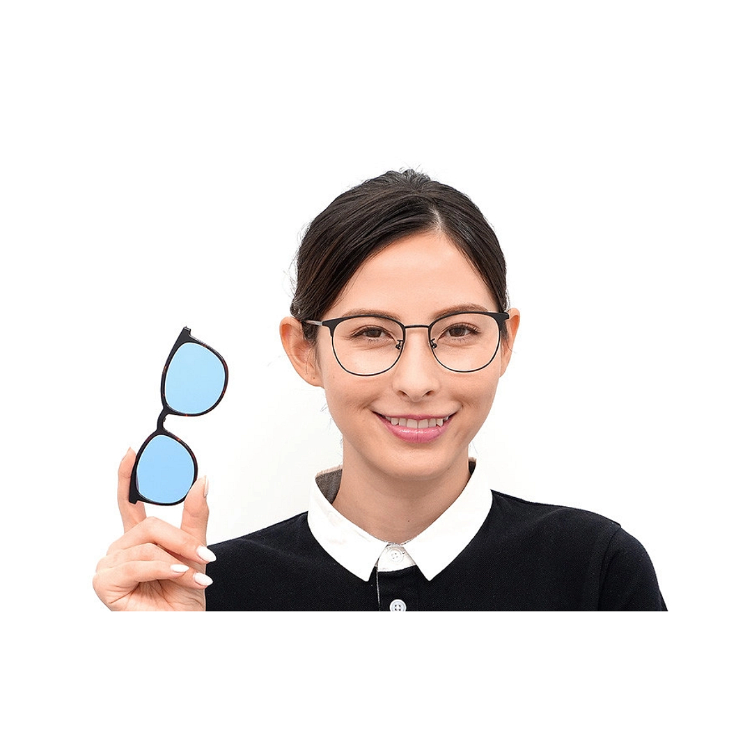 OWNDAYS | SUN Black Full Rim Wellington left side