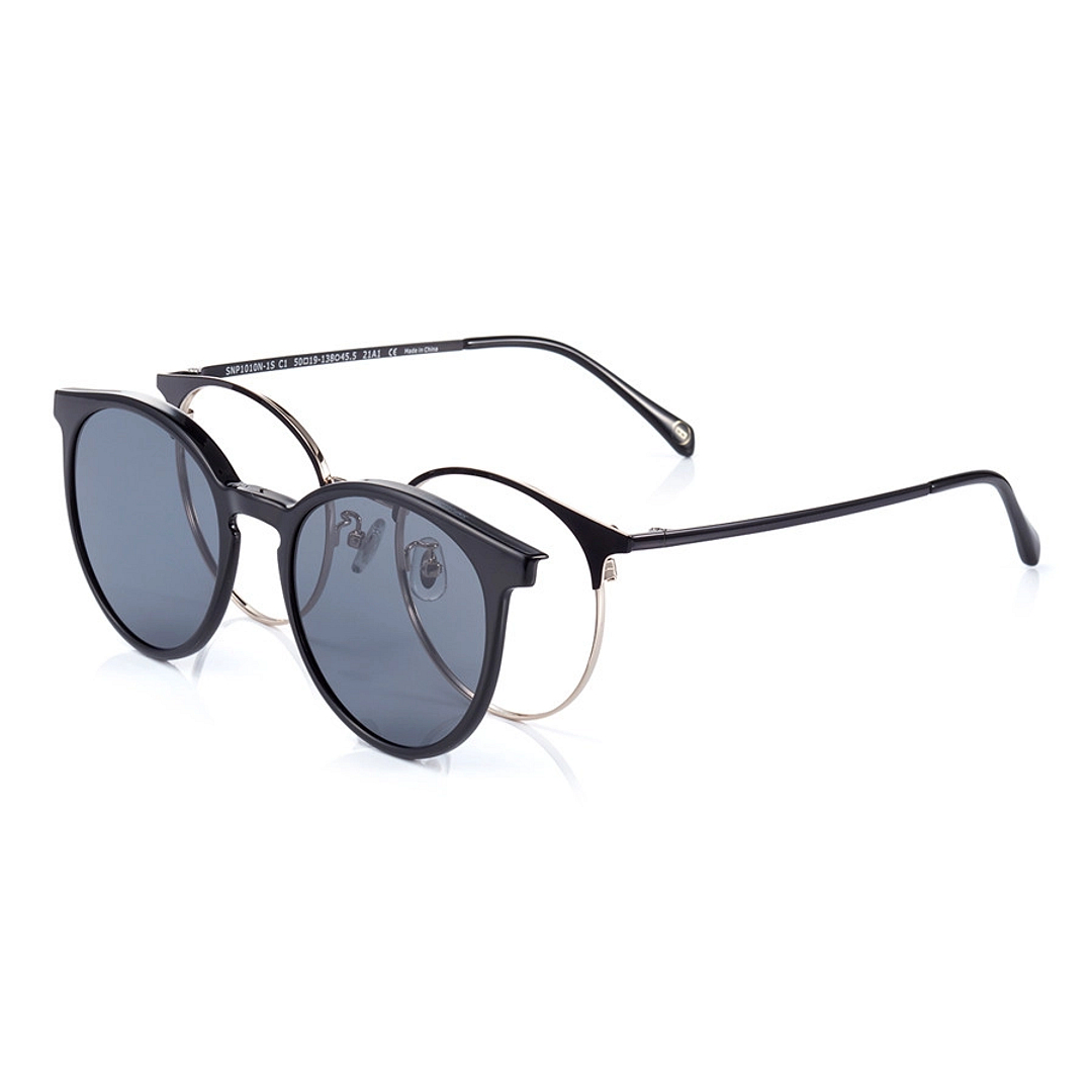 OWNDAYS | SUN Black Full Rim Boston left side