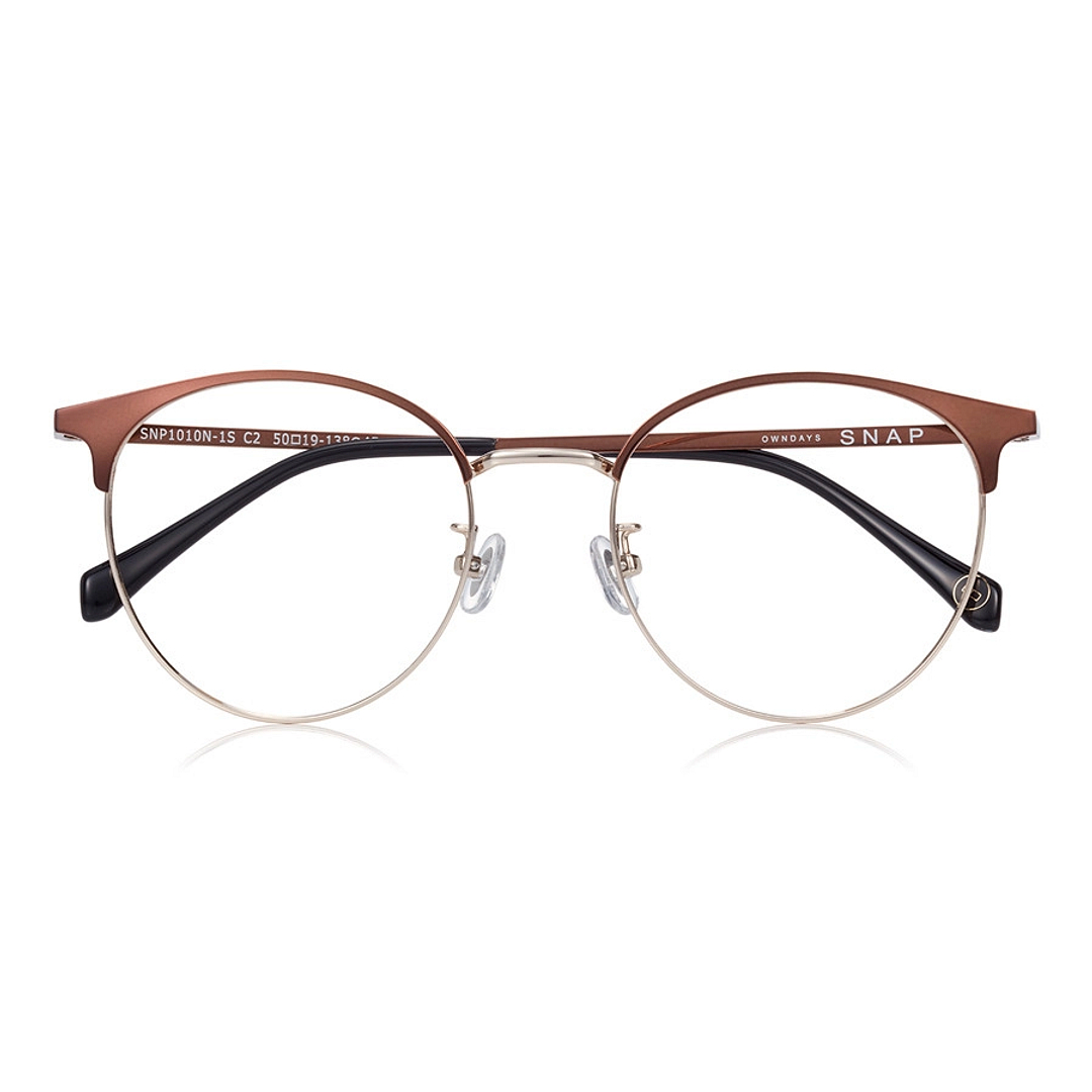 OWNDAYS | SUN Light Brown Full Rim Boston left side