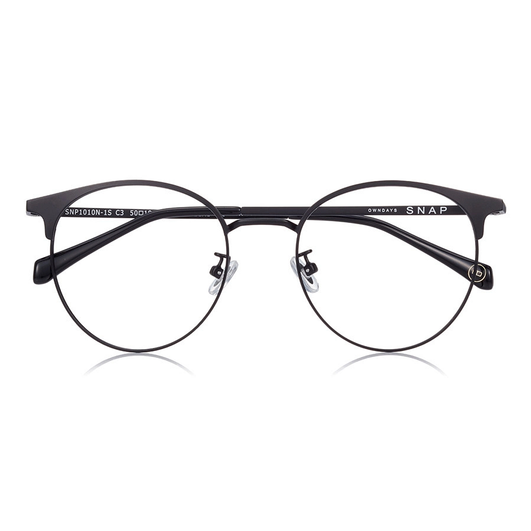 OWNDAYS | SUN Black Full Rim Boston left side