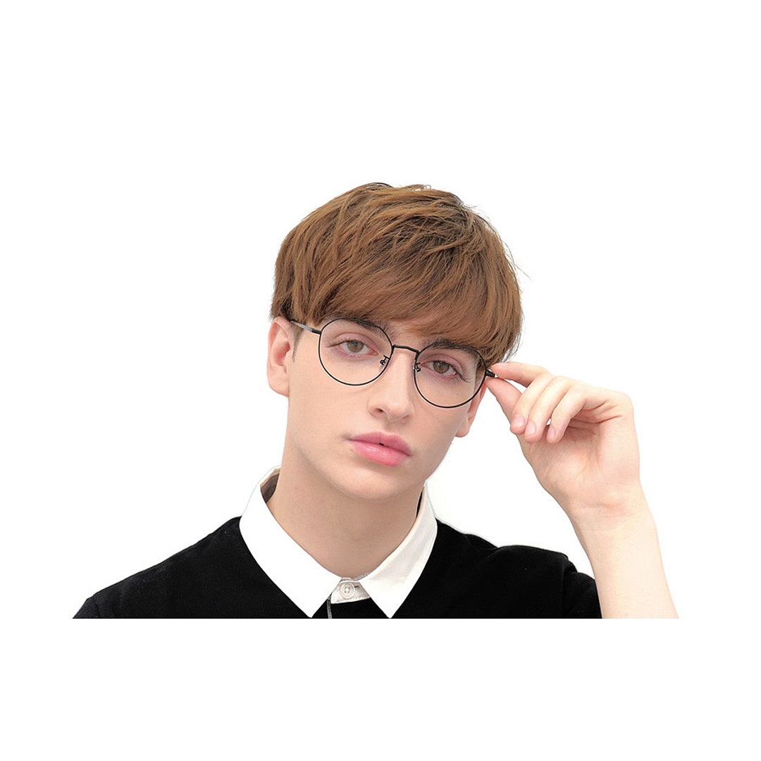 OWNDAYS | SUN Black Full Rim Boston left side