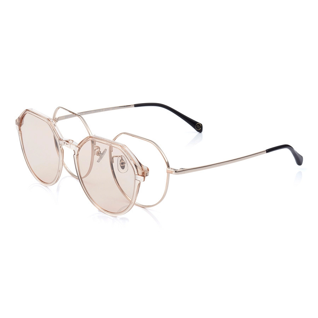 OWNDAYS | SUN Gold Full Rim Boston left side