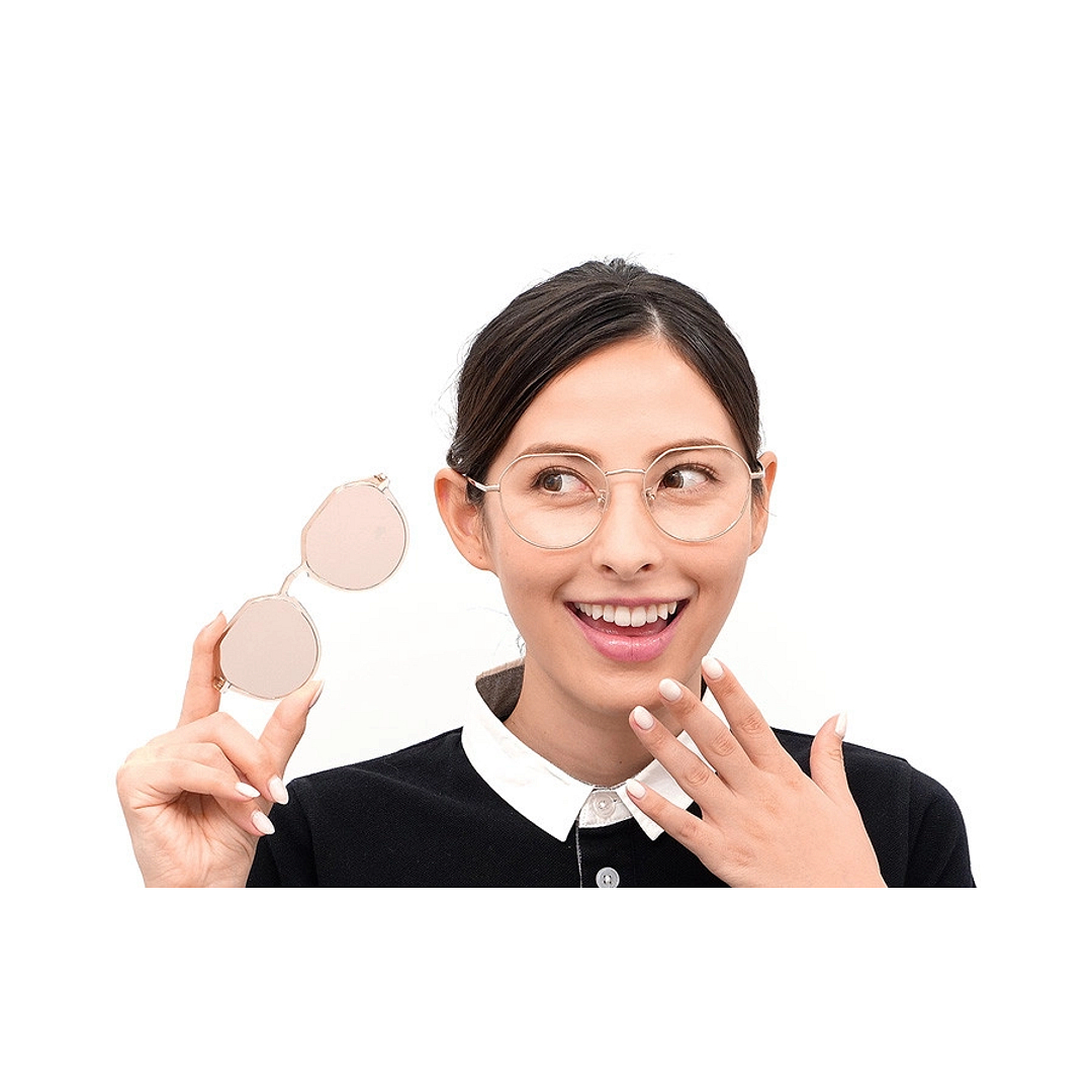 OWNDAYS | SUN Silver Full Rim Boston right side