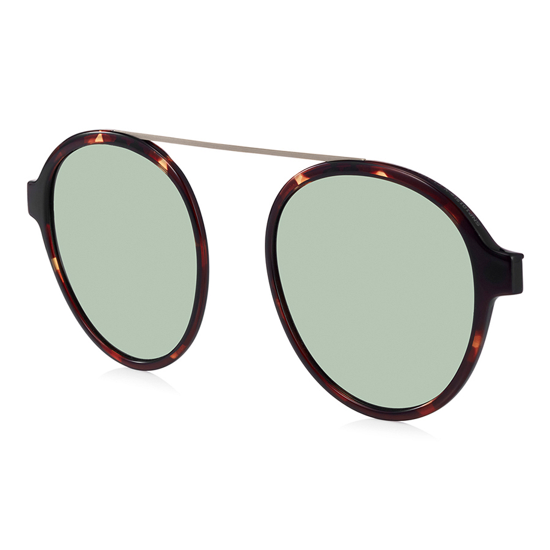 OWNDAYS | SUN Demi-Brown Full Rim Boston left side