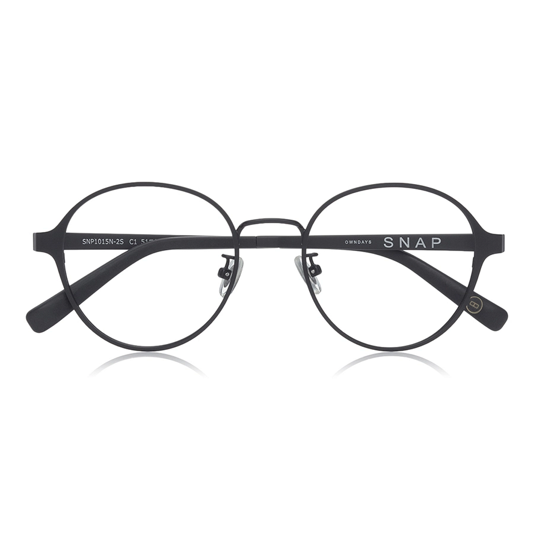 OWNDAYS | SUN Black Full Rim Boston left side