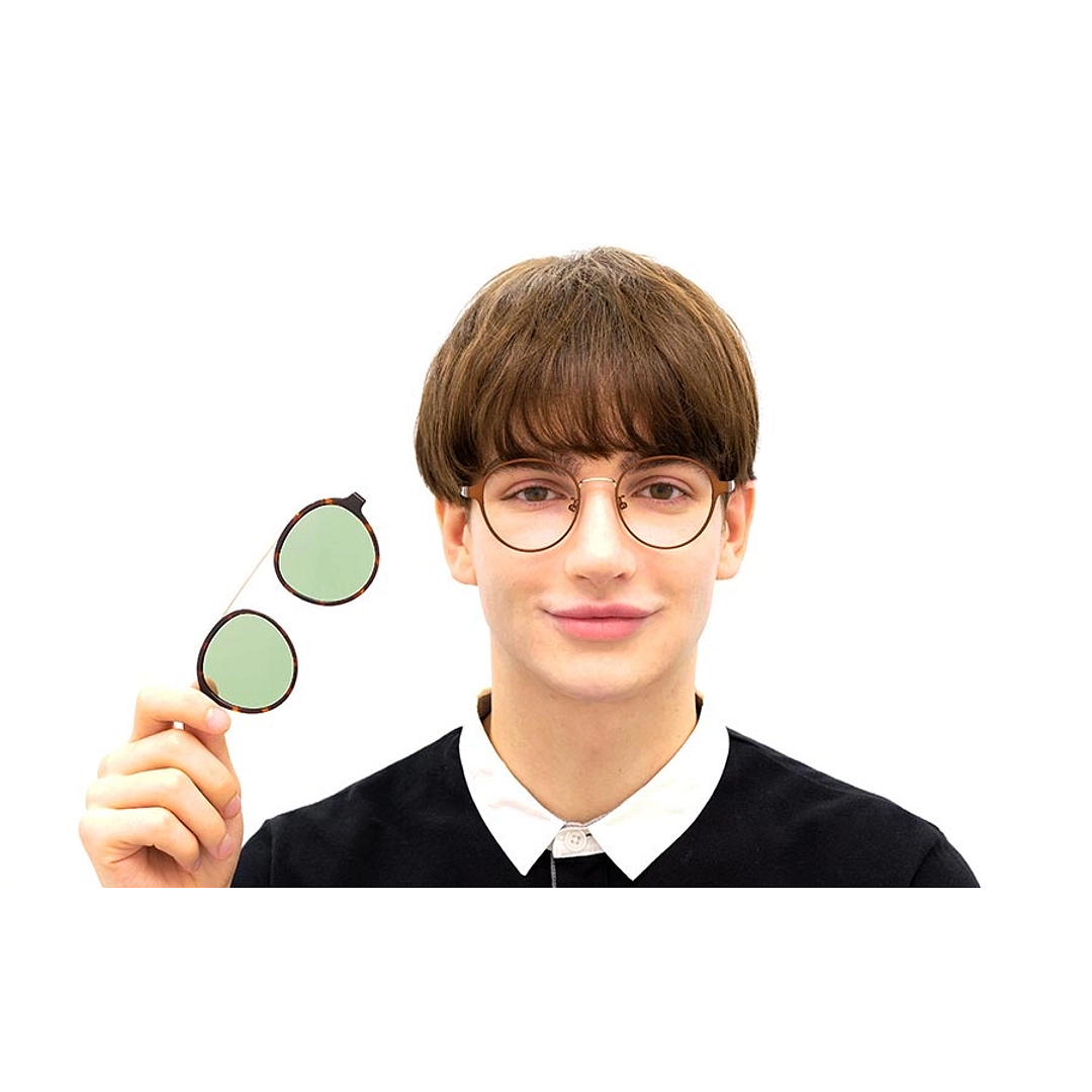 OWNDAYS | SUN Light Brown Full Rim Boston right side