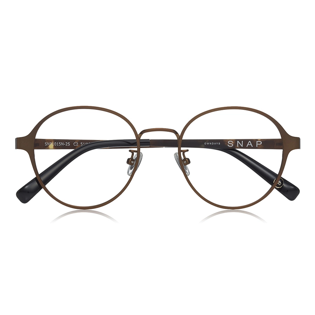 OWNDAYS | SUN Light Brown Full Rim Boston left side