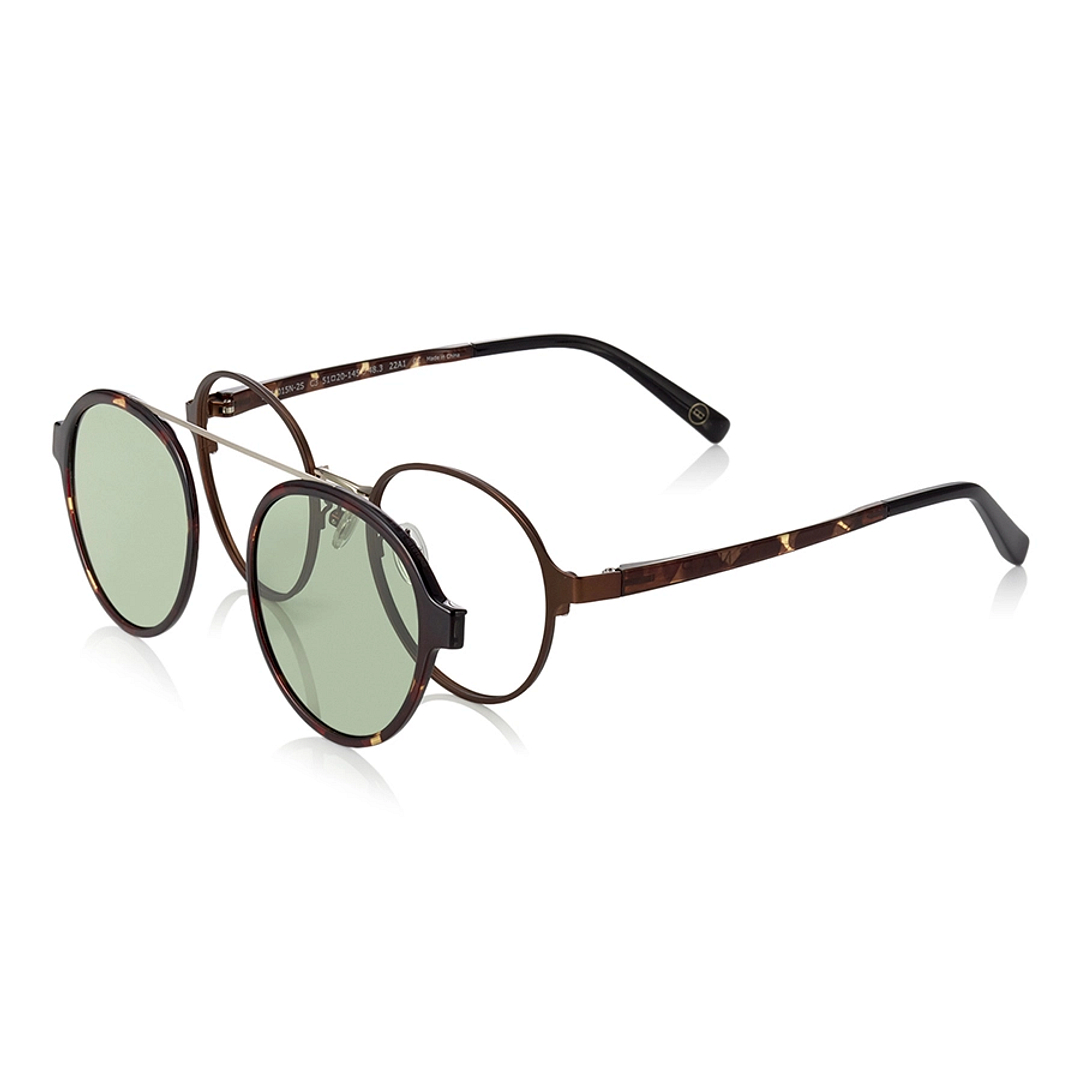 OWNDAYS | SUN Light Brown Full Rim Boston left side