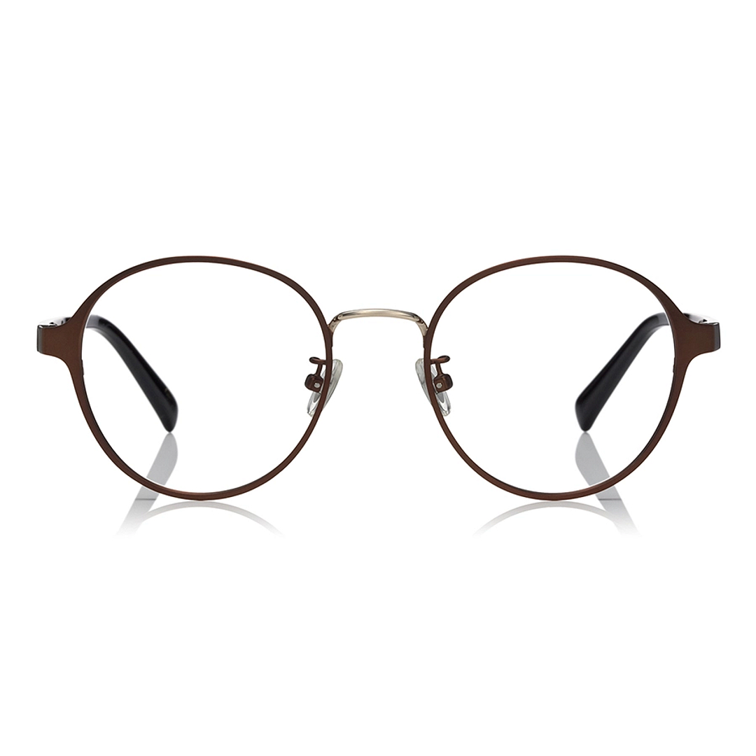 OWNDAYS | SUN Light Brown Full Rim Boston left side