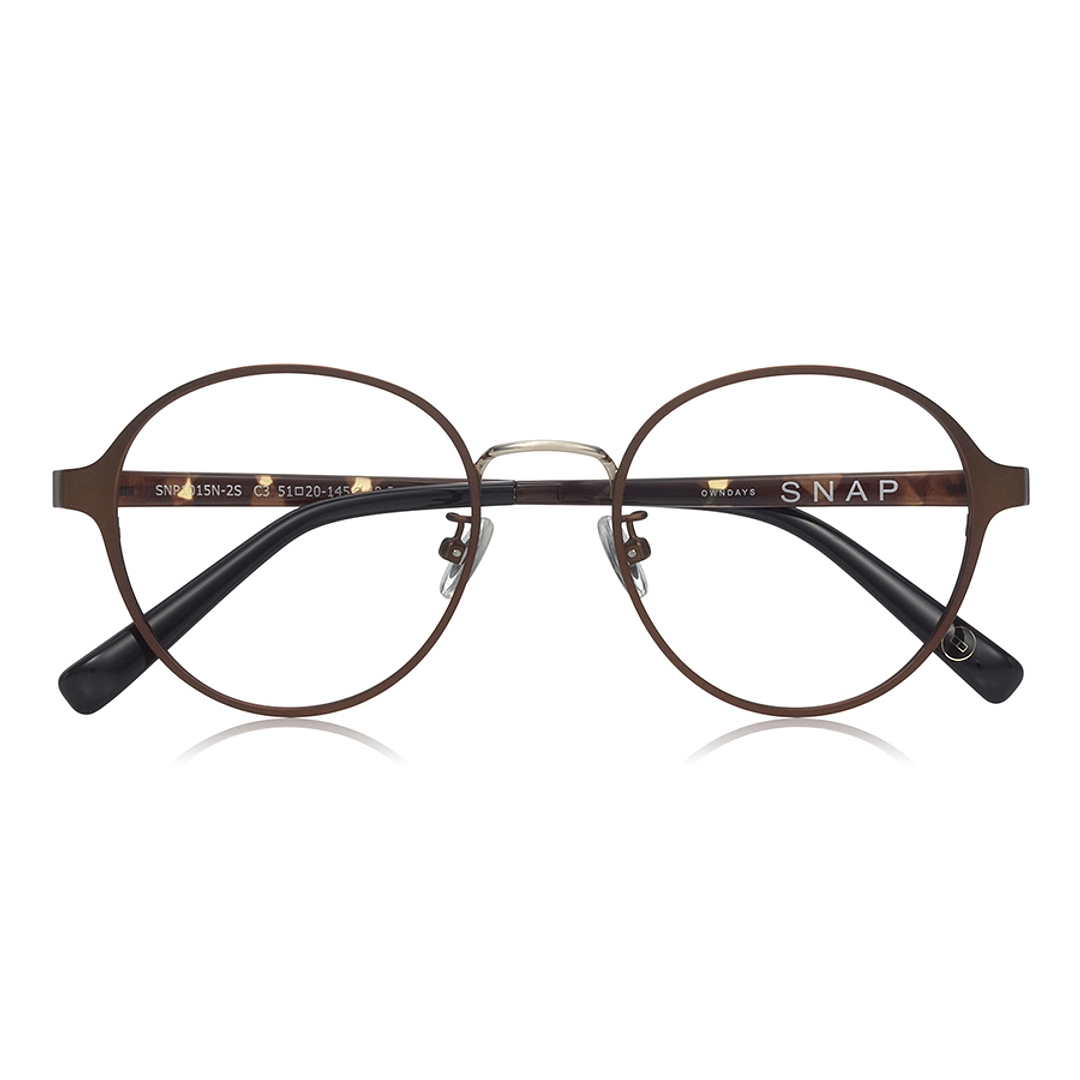 OWNDAYS | SUN Light Brown Full Rim Boston left side