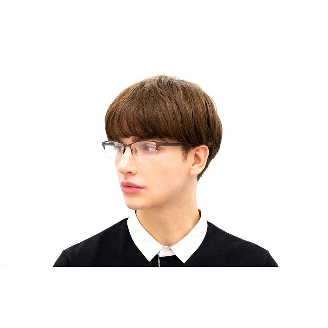 OWNDAYS | SUN Light Brown Full Rim Rectangle left side