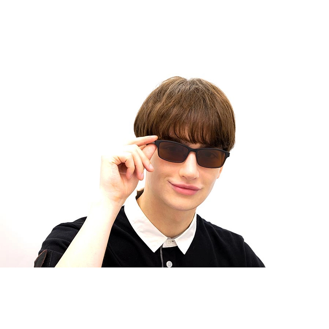 OWNDAYS | SUN Light Brown Full Rim Rectangle right side