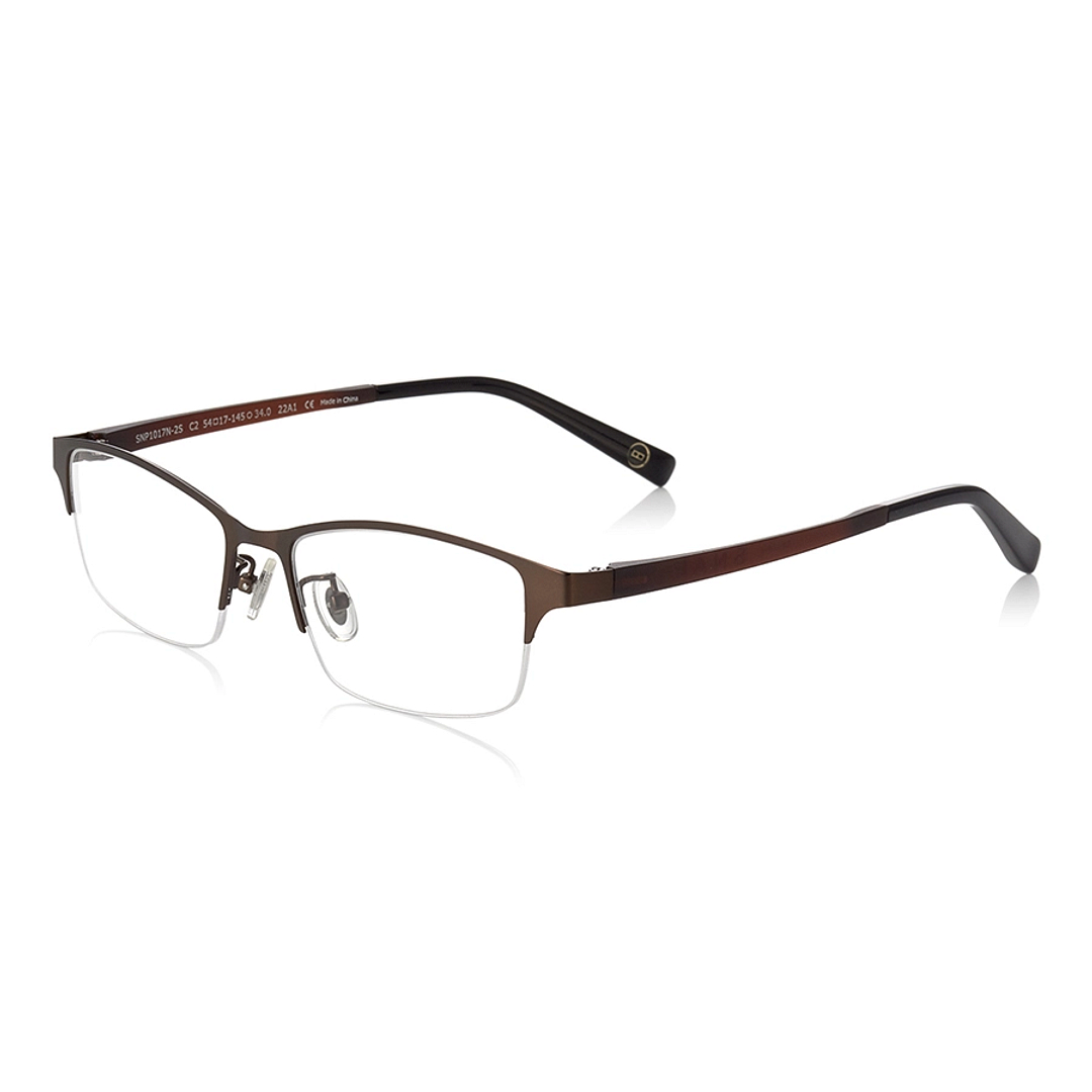 OWNDAYS | SUN Light Brown Full Rim Rectangle left side