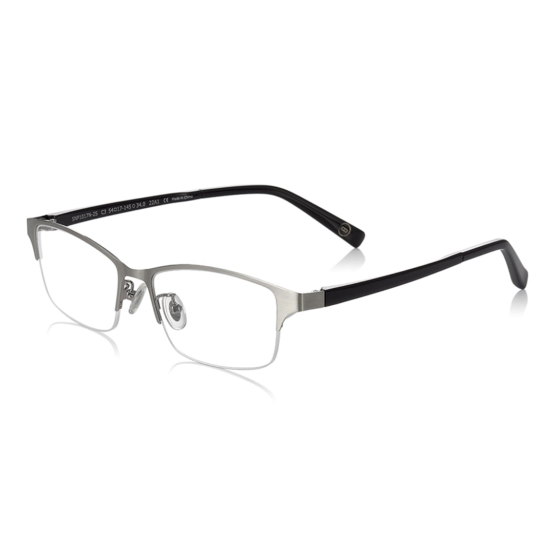 OWNDAYS | SUN Mid Gunmetal Full Rim Rectangle left side