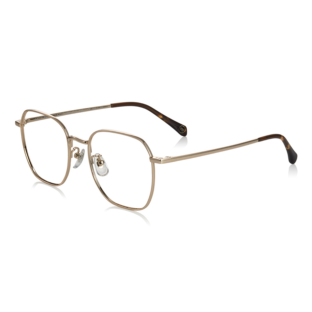 OWNDAYS | SUN Gold Full Rim Polygon left side