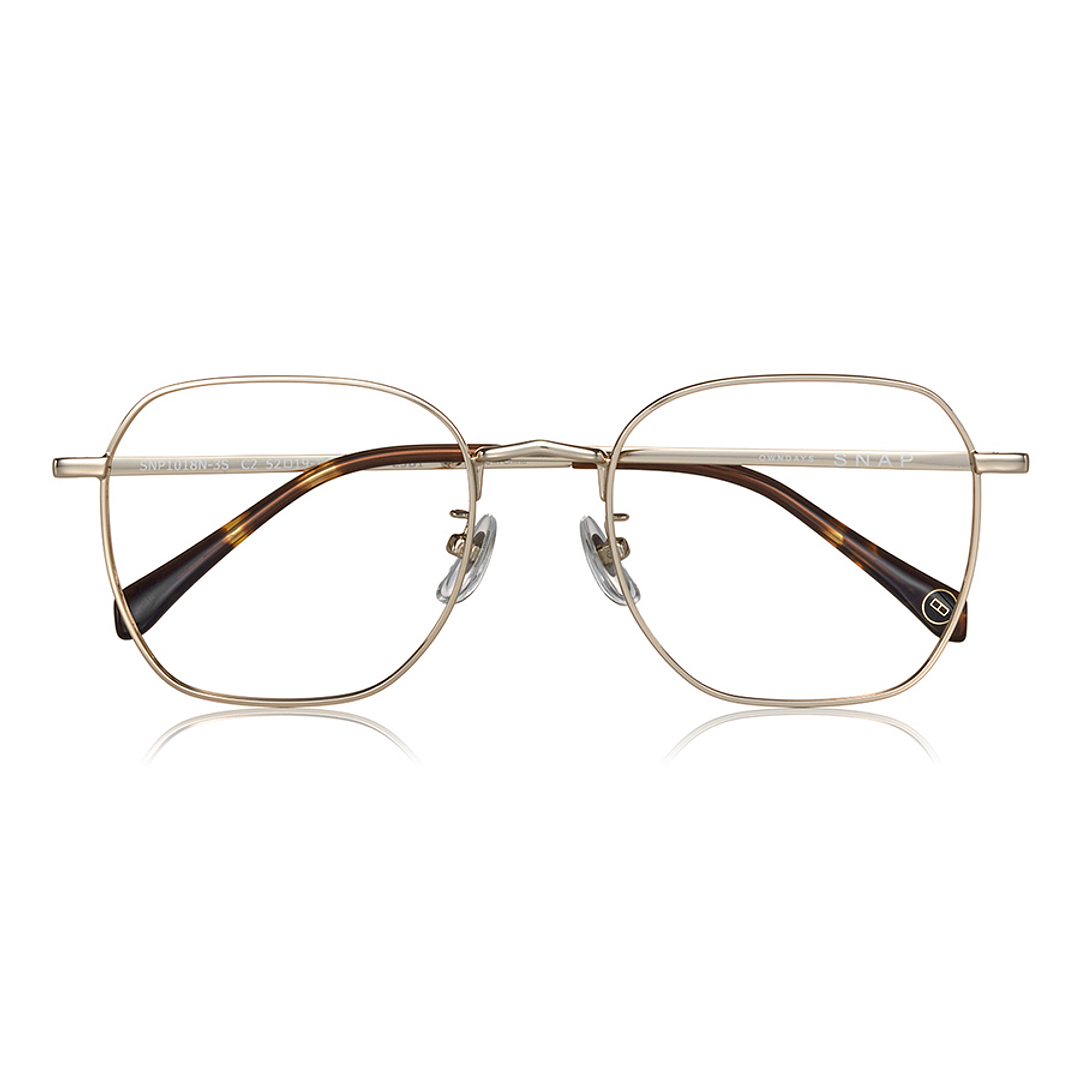 OWNDAYS | SUN Gold Full Rim Polygon left side