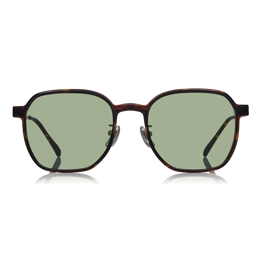 OWNDAYS | SUN Gold Full Rim Polygon left side