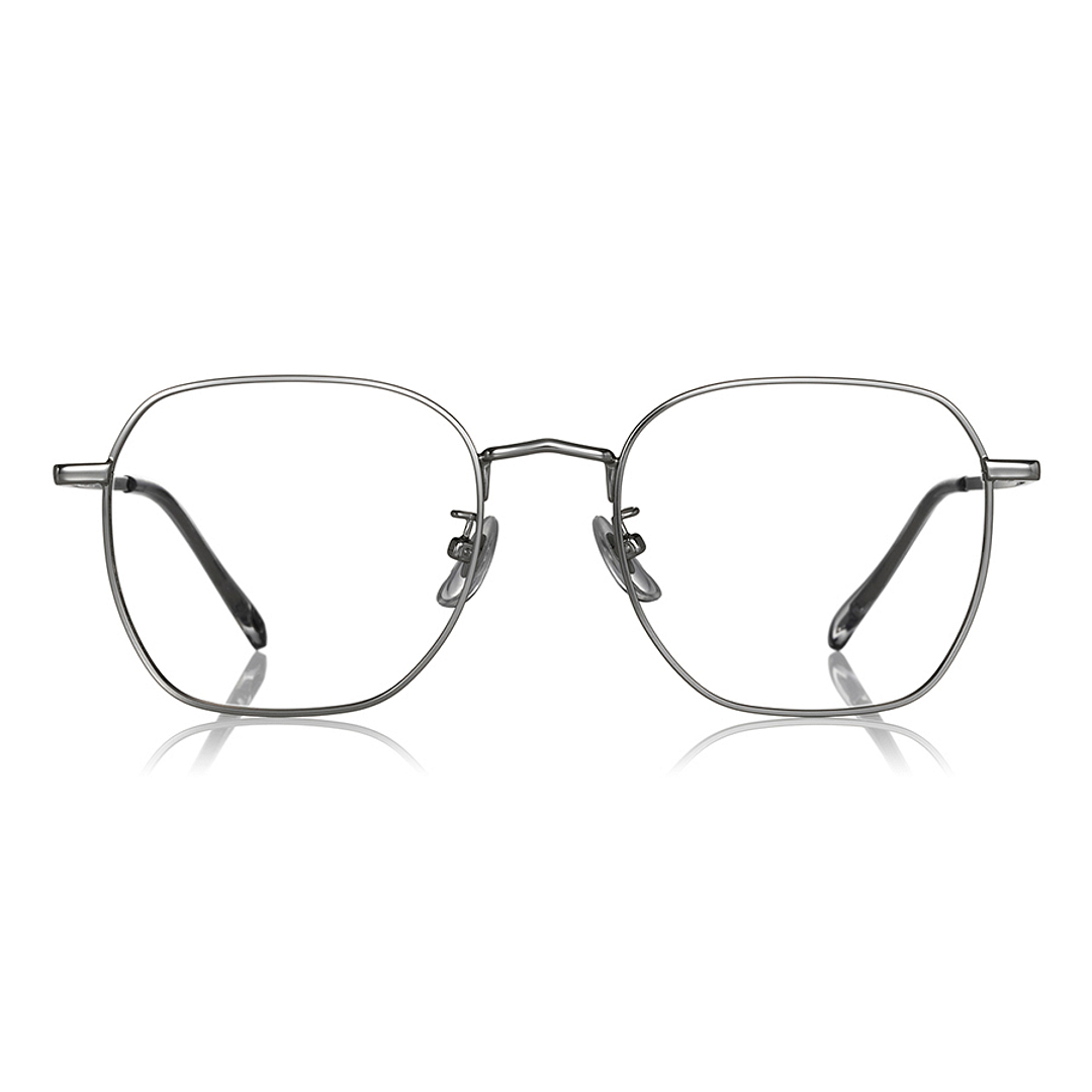 OWNDAYS | SUN Silver Full Rim Polygon right side