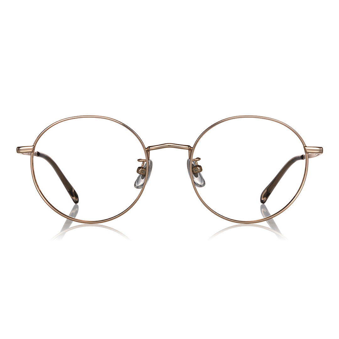 OWNDAYS | SUN Gold Full Rim Round left side