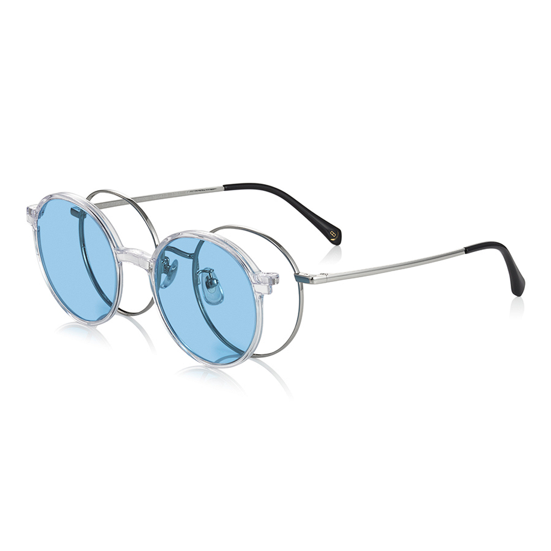 OWNDAYS | SUN Silver Full Rim Round left side